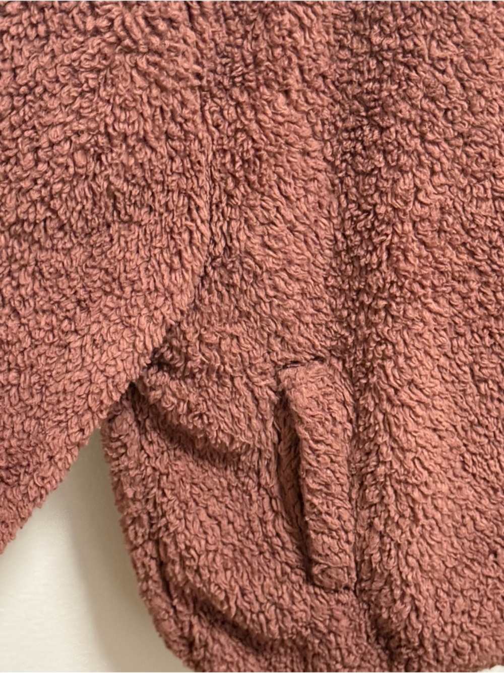 Old navy fleece zip up jacket cinnamon brown sherpa‎ athleisure cozy casual M - Picture 5 of 7